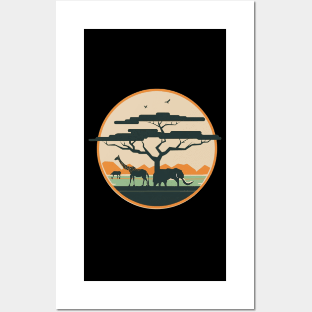 Animal kingdom - Minimalist Wall Art by AnimeVision